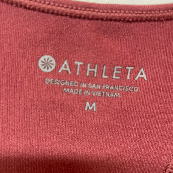 Athleta Cropped Racerback Flowy Tank With Mesh Insets - Picture 8 of 9